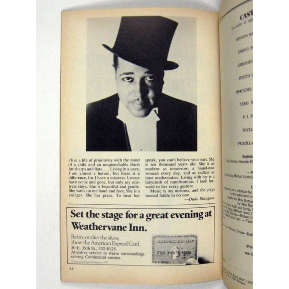 Duke Ellington Ladies Playbill April 1981 Gregory Hines Jamison Hinton Battle - Picture 6 of 9